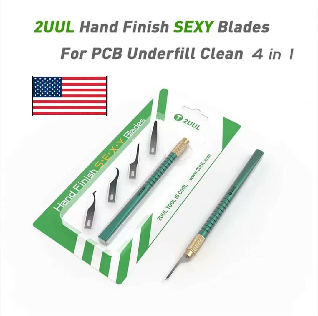 2UUL 4 In 1 SEXY Blades Hand Finish For Pcb Underfill Cleaning Scraping Pry