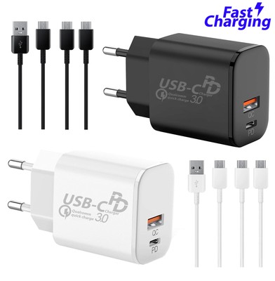 Huawei Dual Port QuickCharge Schnell Ladegerät Netzteil Usb C Ladekabel 38W