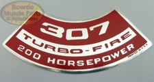 307 Turbo-fire 200hp Camaro Caprice Chevelle Nova Impala Chevelle Engine Decal 307 Turbo-fire 200hp Camaro Caprice Chevelle Nova Impala Chevelle Engine Decal