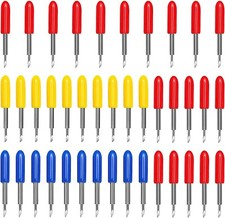 Dreamtop 40 Pezzi 30/45/60 Gradi Lame di Ricambio Roland Plotter da Taglio Lame