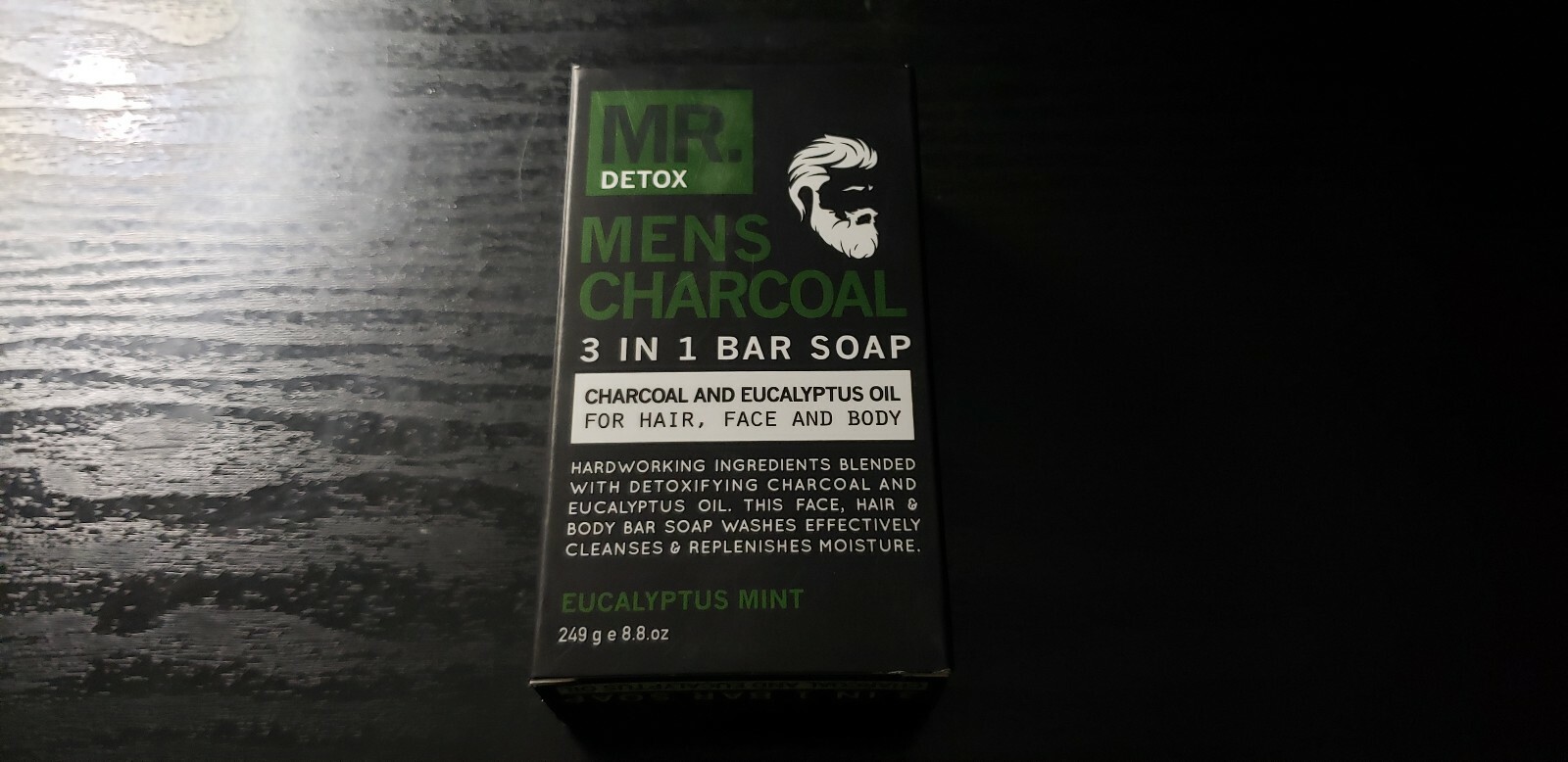 Mr Detox Men's charcoal 3 In 1 Bar Soap Eucalyptus Mint | eBay