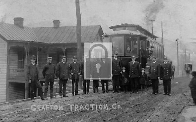 Grafton Traction Co Trolley Car Conductors West Virginia WV - REPRINT
