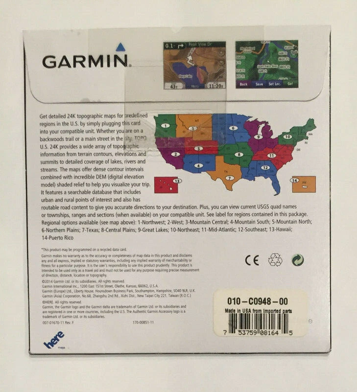  Garmin TOPO US 24K Northwest maps OR & WA 010-C0948-00 Data Card. Sealed - Image 2 of 2