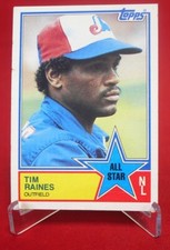 Tim Raines N.L. All-Star 1983 Baseball Card TOPPS #403 EX-MT
