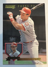 1995 donruss baseball #323 eddie taubensee press proof 1 of 2,000 reds