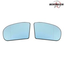 One Pair of Rearview Mirror Heated Glass For Mercedes E C Class W211 W203 01-07