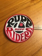 Vintage NOS 7" Rupp Riders Snowmobile Back Patch Nitro Magnum Rebel Black Widow