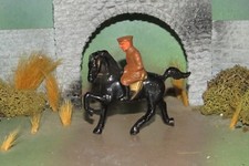 BARCLAY LEAD TOY SOLDIER OFFICER ON HORSE -REPAIRED LEG-1940