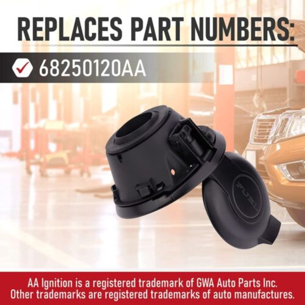 68250120AA Fuel Filler Door Cap Matte Black Gas Cover Cap Vapor Edition Compatible With 2008 - View #5