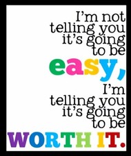 BGM I'm Not Telling You It's Going To Be Easy -Refrigerator Fridge 3X5" MAGNET