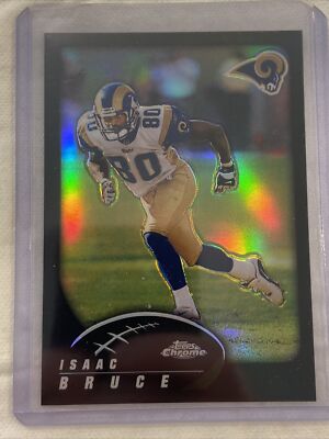 2002 Topps Chrome Black Refractor Issac Bruce #470/599 Minor surface damage  