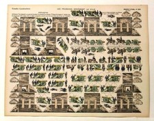 Imagerie D  Epinal No210 Les Prussiens Assi geant,Grande Construction paper model