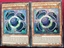 2x Durchsichtiger Kuriboh [Yu-Gi-Oh! MVP1-DES47 1. Auflage (Secret Rare)] NM
