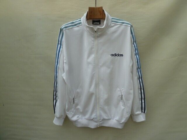 adidas 90s D6 F180 Track Jacket Men's Medium White Oversized adidas 90s D6 F180 Track Jacket Men's Medium White Oversized
