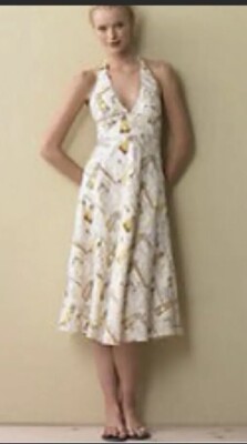 linen halter dress