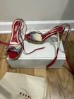 Marni strappy heels Sandals shoes in red blue Leather 38 — photo 4