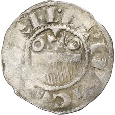 County of Champagne, Denier, ca. 1050-1100, Provins et Sens, Billon, S+