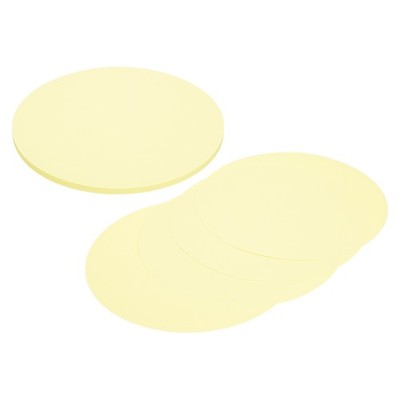 24Pcs Circle Card Stock, 8.3Inch Cardstock Paper Circles for Craft, Light Yellow