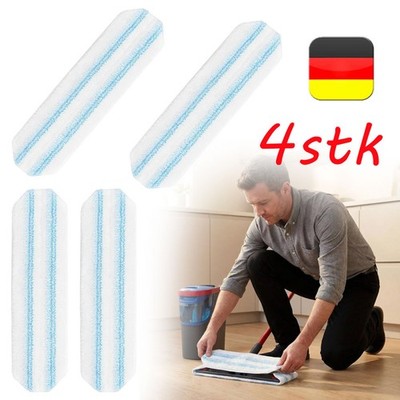 4 Stück Für Vileda H2Pro Bodenwischer Ersatzbezug, Mikrofaser Bezug Kompatibel