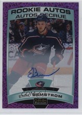 2019 O-Pee-Chee Platinum Rookie Autos Violet Pixels Emil Bemstrom #R-BE Auto f0l