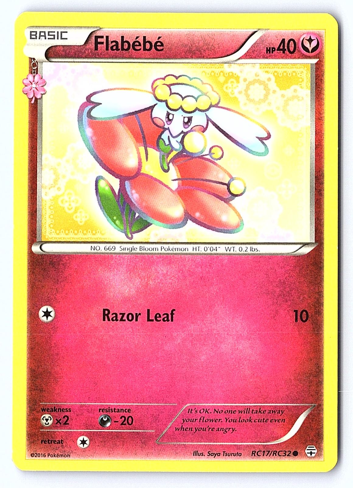 Flabebe RC17/RC32 Common Generations Pokemon Lightly Played