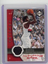 2005/06 UPPER DECK TRILOGY MARTELL WEBSTER RC THE CUTTING EDGE RELIC JERSEY
