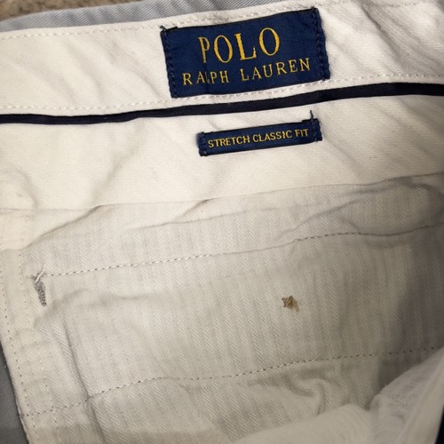 Polo Ralph Lauren Shorts Mens 36 Chino Golf Gray Stretch Classic Cotton Preppy - Picture 6 of 7