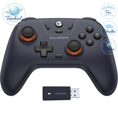 Wireless Controller Tri-Mode Konnektivität PC Gamepad Joystick Dunkelviolett