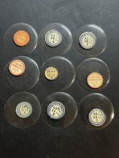 LOT OF 9 GLASS POCKET WATCH CRYSTALS SIZE 15 REPLACEMENT PARTS