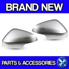 For Volvo C30 (07-08) Matt Chrome Wing Door Mirror Back Cover Casings (Pair)