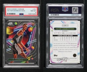 2023-24 Topps Cosmic Chrome Victor Wembanyama #151 PSA 8 Rookie RC