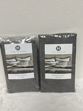 HOTEL COLLECTION 100 LINEN GRAY 2 STANDARD SHAMS