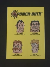 Don Flamenco, Mr. Sandman, Von Kaiser, Glass Joe - 1989 Topps Nintendo #20