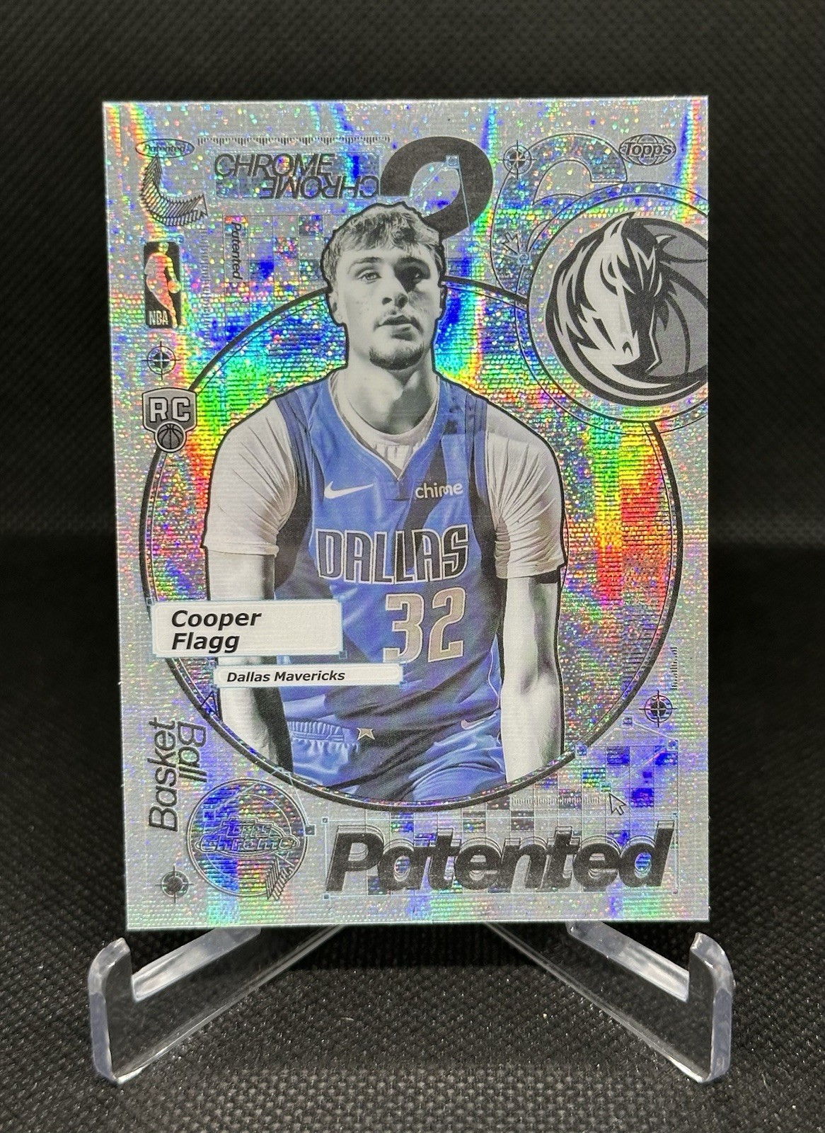 COOPER FLAGG 2025-26 TOPPS CHROME PATENTED ROOKIE CASE HIT SSP RC