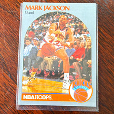 NBA Hoops 1990-91 Mark Jackson #205 Base Set New York Knicks Famous BG