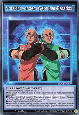 Yu-Gi-Oh! Speed Duel GX: Midterm Paradox SGX2-DE Einzelkarten zur Auswahl - DE