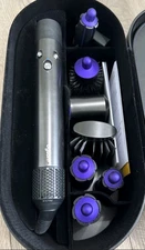 Dyson Hair dryer Multi Styler Airwrap complete PB Black Purple Used