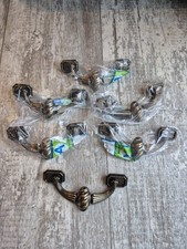 6 Vintage Amerock Brass Drawer Pulls 3" Centers 5.25" Length NOS BP-294-BB