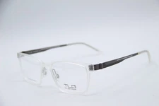 NEW THIN LIGHT GLASSES TLG NU030 C03 CLEAR GUNMETAL AUTHENTIC EYEGLASSES 52-19