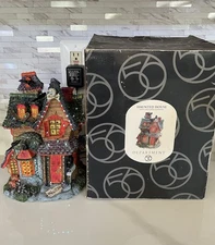 Department 56 Village Halloween Haunted House 2001 Fiber Optic 33661 WORKS VTG