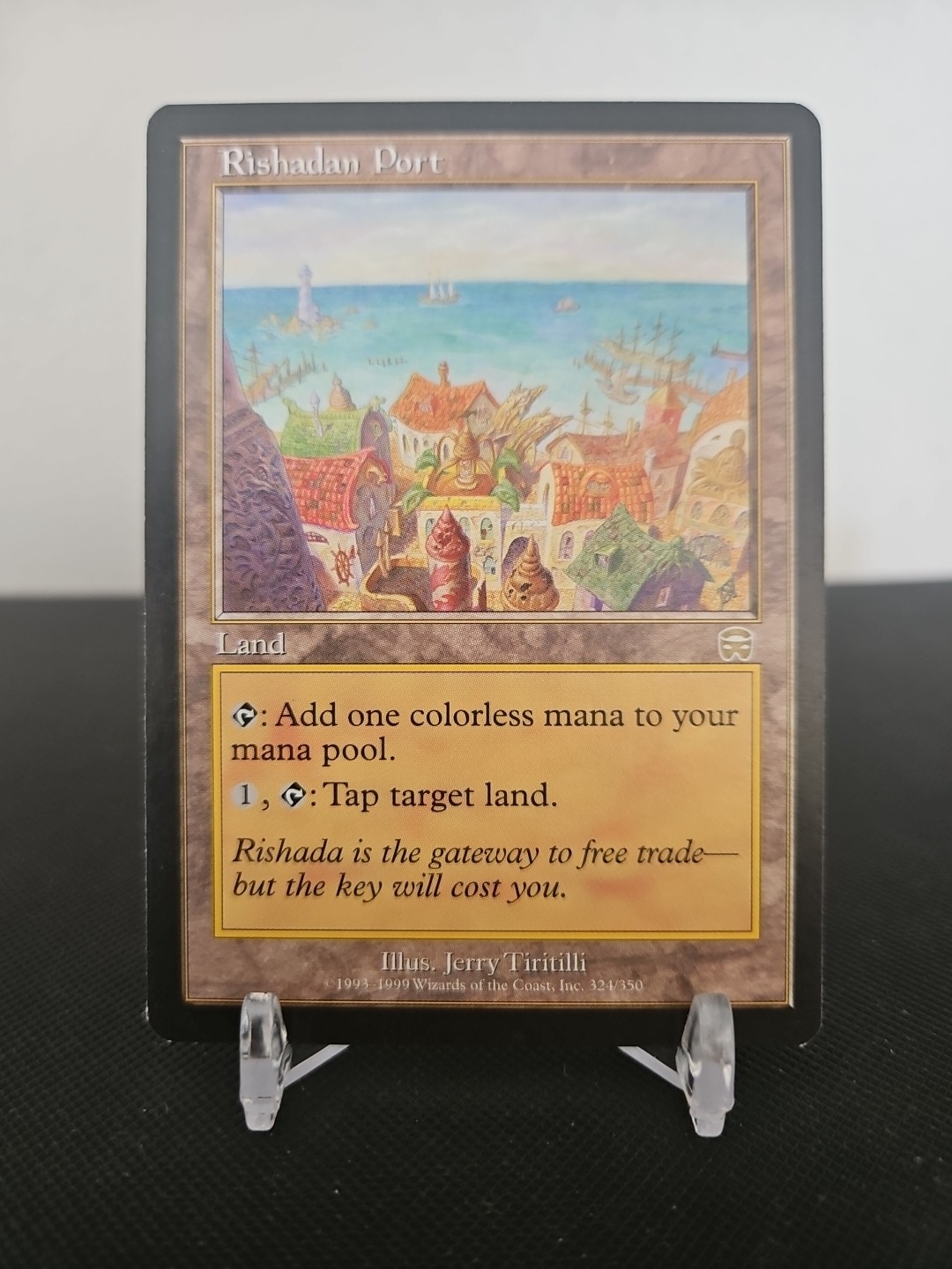 MTG Rishadan Port Mercadian Masques Regular Rare Card 324/350 EX/NM Vintage 90s