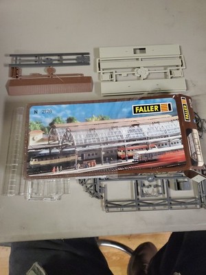 FALLER 2128 N Glass Train Shed Open Box New