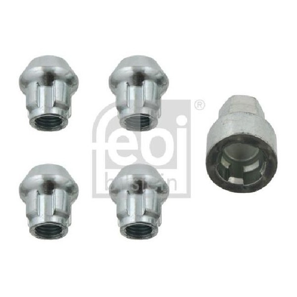 4X Radmutter FüR Mitsubishi Space D0V DGA 1.3 1.6 1.8 1.9 2.0 84 Bis 04 Febi Neu-image