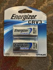 Energizer CRV3 Lithium 3V Photo Batteries - High Performance 2-Pack New Sealed