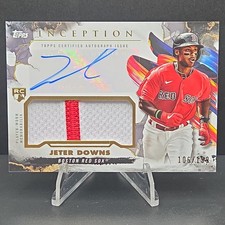 2023 Topps Inception - Jeter Downs Patch Auto 106 /199 RC -  Red Sox #IAP-JDO