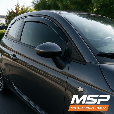 Front 2pcs Dark Smoke Out-Channel Visor Rain Guards For Ford Freestar 2004-2008