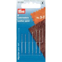 Ledernadeln Silberfarbig Sortiert HandnäHnadeln Nr3-7 Stck Leder Prym 131259