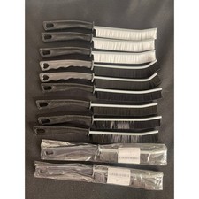 Crevice Cleaning Brush Set 10 Piece Multi Purpose New