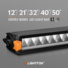 Lightfox Vertex Series 12" 21" 32" 40" 50" LED Light Bar Combo Beam With DRL 4WD