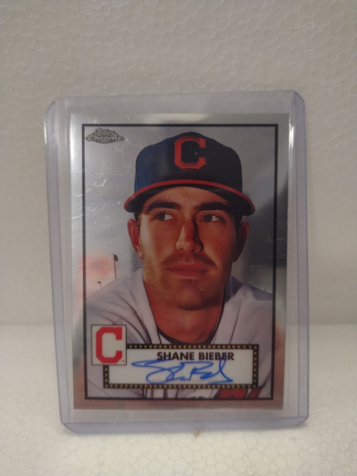 2021 Topps Chrome Platinum Anniversary - Autographs Shane Bieber #PA-SB (AU)